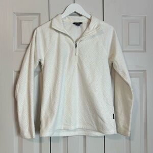 Eddie Bauer Diamond-Textured Quarter-Zip Pullover Sweatshirt Sz XSmall Athletic